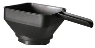 LEJEK plastikowy KWADRATOWY z rączką fi 52-85mm  biały lub bordowy139199