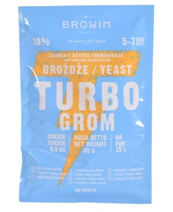 DROŻDŻE gorzelnicze TURBO GROM 5-7dni na 25l 1szt 403210