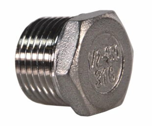 Zaślepka nierdzewna kwasoodporna korek GW1/2" INOX 