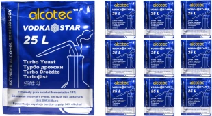 ALCOTEC VODKA STAR 10szt drożdże gorzelnicze
