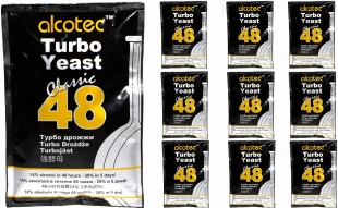 Alcotec Classic 48 Turbo Yeast 10szt drożdże gorzelnicze