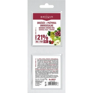 Drożdże Uniwersalne Bayanus  + pożywka  BROWIN 400537