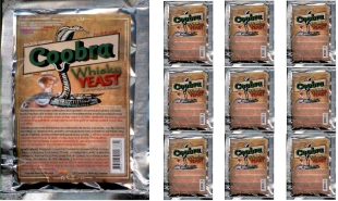COOBRA WHISKY YEAST & Enzym drożdże gorzelnicze 10szt