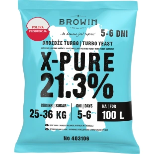 X-PURE  21,3%  drożdże gorzelnicze na 100L 403106