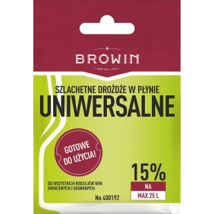 Drożdże do WINA UNIWERSALNE bez namnażania 20ml płynne szlachetne