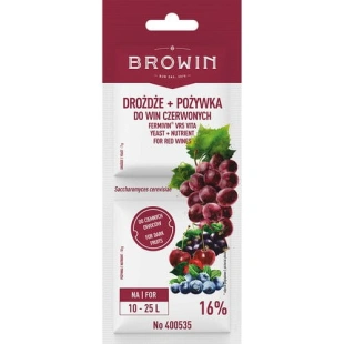 Drożdże + pożywka do wina czerwonego 400535