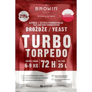 BROWIN TURBO TORPEDO 72h drożdże gorzelnicze 403121