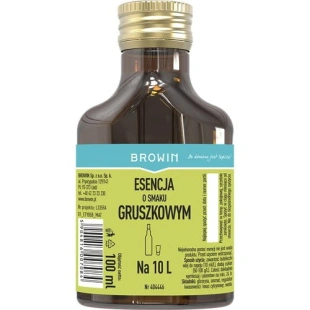 Zaprawka BROWIN o smaku  GRUSZKOWYM 100ml  na 10L 404446