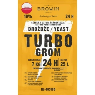 BROWIN TURBO GROM 24h 19% drożdże gorzelnicze  403180
