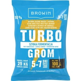 drożdże gorzelnicze TURBO GROM MEGApack 100L 403300