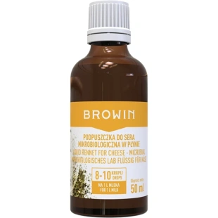 płynna PODPUSZCZKA MIKROBIOLOGICZNA DO SERÓW 50ml BROWIN