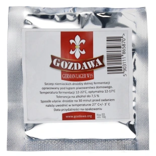 drożdże piwowarskie GOZDAWA GERMAN LAGER W35 DF