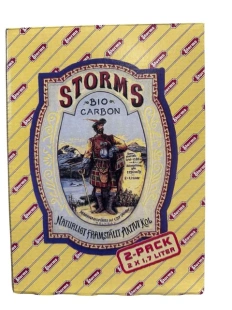WĘGIEL aktywny kokosowy  STORMS filtracja 2x1,7l BOX