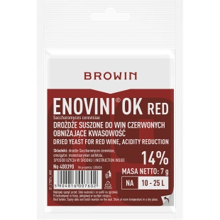 drożdże winiarskie Enovini® OK RED obniżające kwasowość 400390