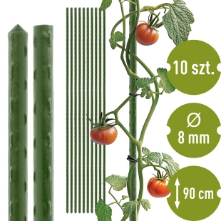 TYCZKI stalowe powlekane  10 szt  90cm 720441