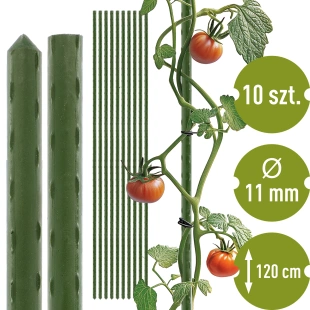 TYCZKI stalowe powlekane  10 szt  120cm 720442
