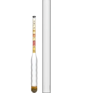 MIODOMIERZ nietłukący z probówką, zakres pomiaru 10-50°Blg  405654
