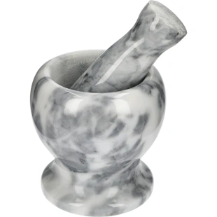 MOŹDZIERZ Z TŁUCZKIEM  marmurowy szary fi 10cm  312024