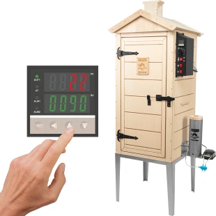 Wędzarnia elektryczna dragON PLYWOOD NATURE 100E z elektrycznym modułem grzejnym i sterownikiem  330360