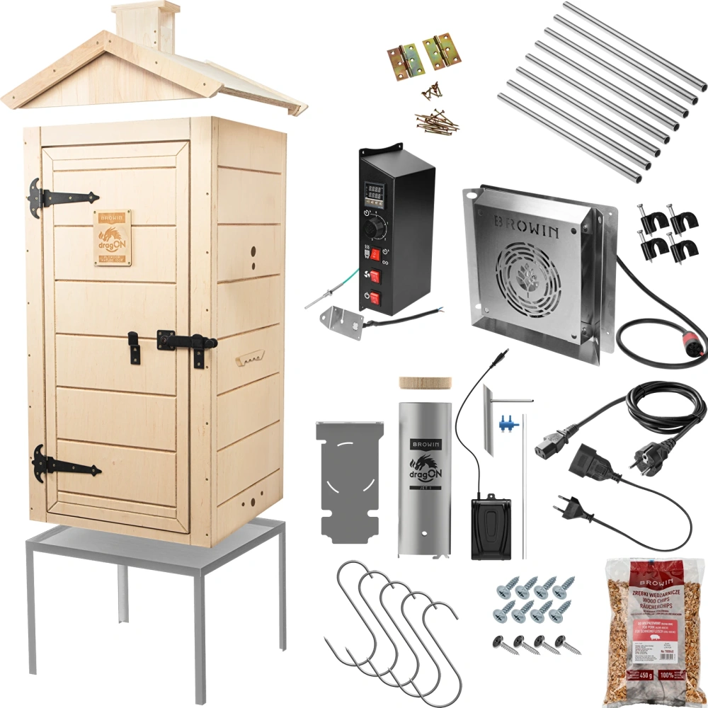 wedzarnia-elektryczna-dragon-plywood-nature-100e-z-elektrycznym-modulem-grzejnym-i-sterownikiem-330360_set.webp