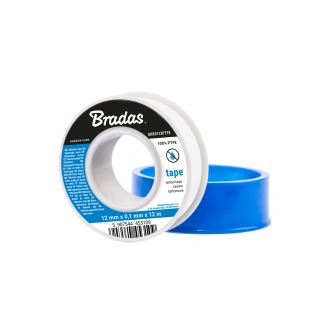 Taśma Teflonowa PTFE BRADAS 12mm x 12m | Uszczelnianie Gwintów