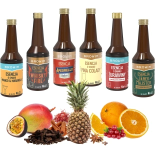 Zaprawki BROWIN do alkoholu 6x 40ml ZESTAW KOKTAJLOWY 404975