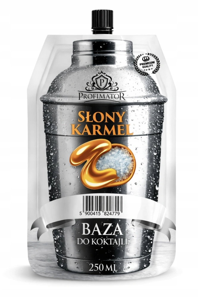 Saszetka 250ml z bazą do drinków o smaku  słony karmel