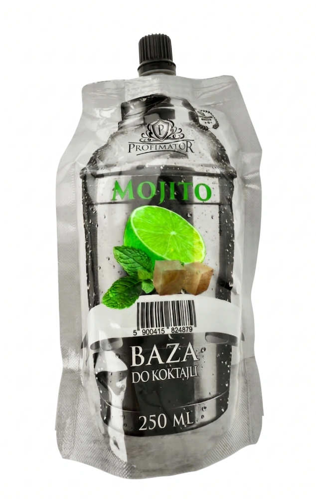 Saszetka 250ml z bazą do drinków o smaku Mojito.