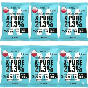 X-PURE  21,3%  drożdże gorzelnicze na 100L 403106 6sztuk