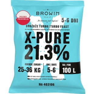 X-PURE  21,3%  drożdże gorzelnicze na 100L 403106