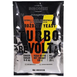 BROWIN TURBO reVOLTa 48h drożdże gorzelnicze 135g 403220