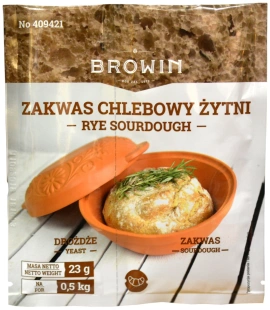 ZAKWAS ŻYTNI chlebowy z drożdżami i słodem  409421