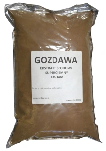 Ekstrakt Słodowy GOZDAWA proszek SUPERCIEMNY 1kg