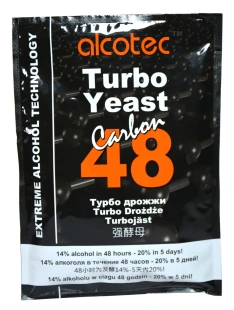 Alcotec 48 CARBON TURBO absolutnie CZYSTE drożdże gorzelnicze