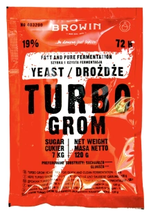 Browin TURBO GROM 72h 120g drożdże gorzelnicze 403200