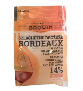 DROŻDŻE do WINA w płynie SZLACHETNE BORDEAUX 400110