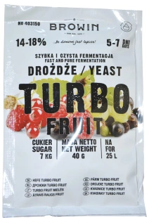 BROWIN TURBO FRUIT drożdże do owoców 14-18% 7dni 403150