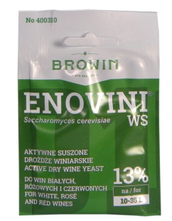 drożdże winiarskie ENOVINI WS BROWIN aktywne 400310