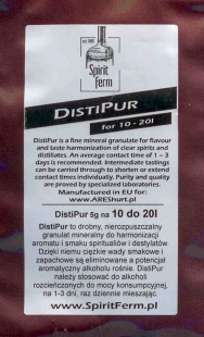 DISTIPUR poprawia smak i aromat bimbru na 10-20 L