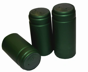 ZIELONE KAPTURKI termokurczliwe 100szt do butelek na wino 