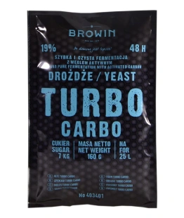 BROWIN TURBO CARBO drożdże gorzelnicze 48h 160g 403401