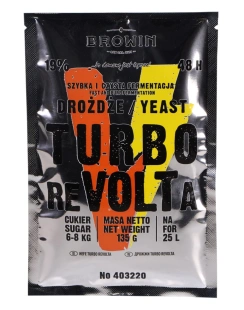 BROWIN TURBO reVOLTa 48h drożdże gorzelnicze 135g 403220