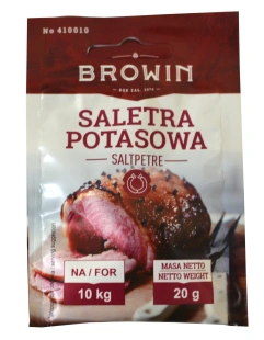 SALETRA POTASOWA 20g do peklowania wieprzowiny, wołowiny i cielęciny