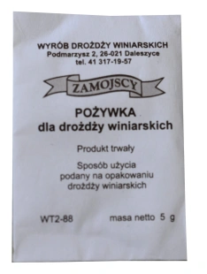 ZAMOJSCY POŻYWKA dla drożdży winiarskich