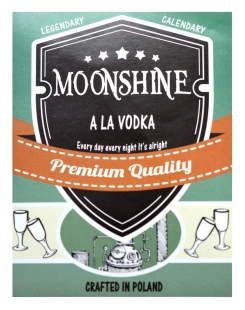MOONSHINE  A LA VODKA 20 szt. etykiety na butelki