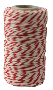 NICI wędliniarskie bawełniane BIAŁO-CZERWONE 100g 