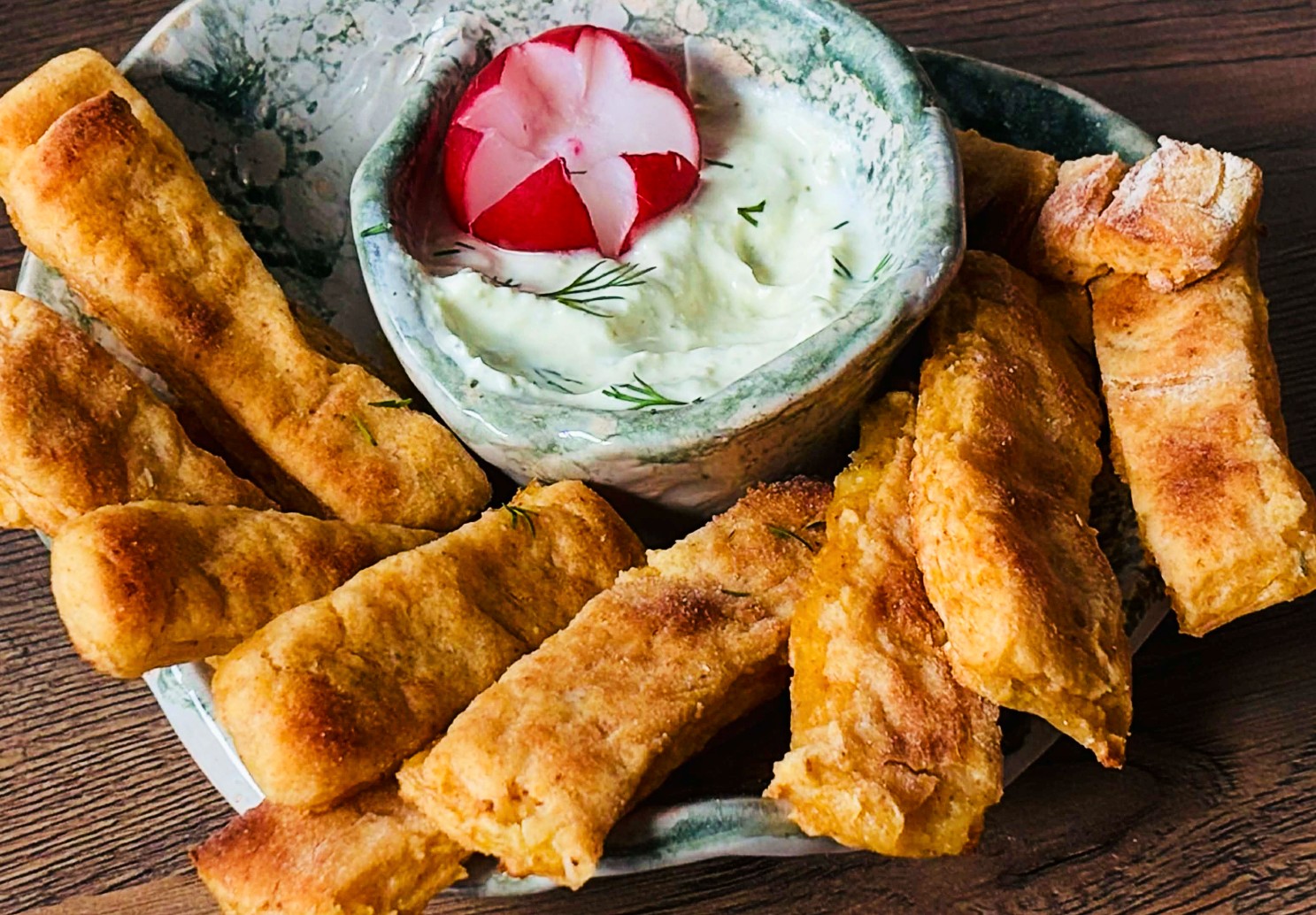 Frytki z gotowanych ziemniaków